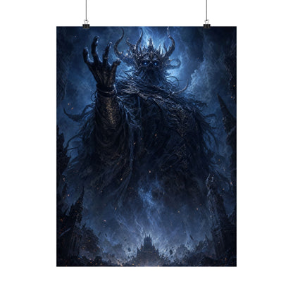 Ancient Evil Awakening - Dark Fantasy Art Print (Matte Poster) - Moikas