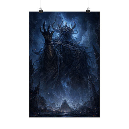 Ancient Evil Awakening - Dark Fantasy Art Print (Matte Poster) - Moikas