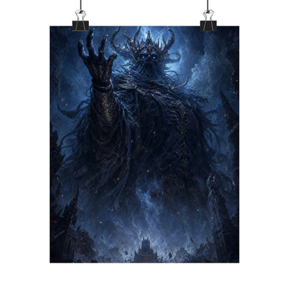 Ancient Evil Awakening - Dark Fantasy Art Print (Matte Poster) - Moikas