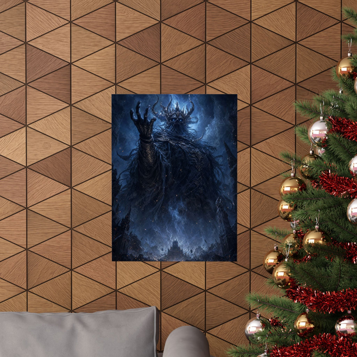 Ancient Evil Awakening - Dark Fantasy Art Print (Matte Poster) - Moikas