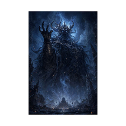 Ancient Evil Awakening - Dark Fantasy Art Print (Matte Poster) - Moikas