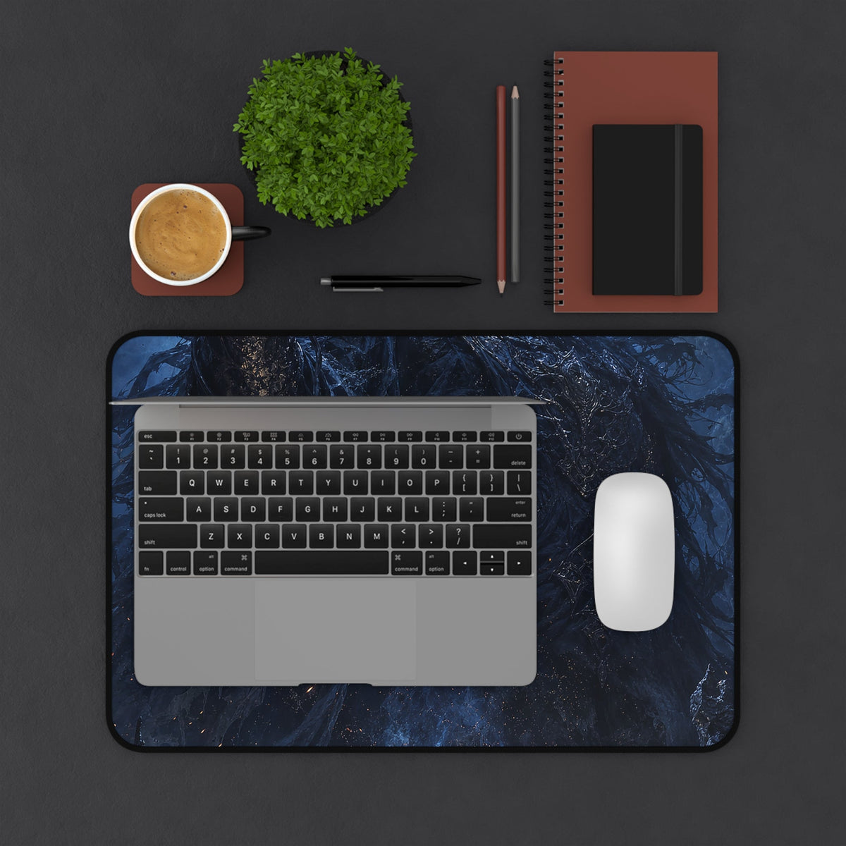 Ancient Evil Awakening - Dark Fantasy Gaming Desk Mat - Moikas