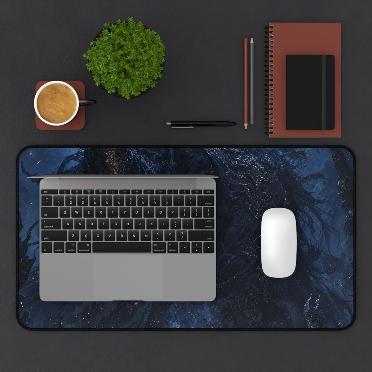 Ancient Evil Awakening - Dark Fantasy Gaming Desk Mat - Moikas