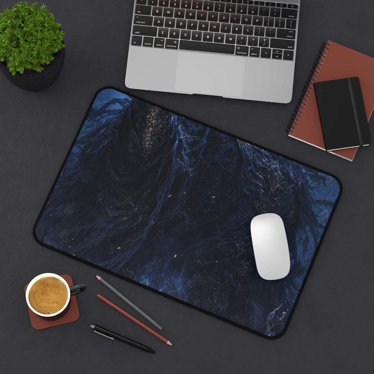 Ancient Evil Awakening - Dark Fantasy Gaming Desk Mat - Moikas