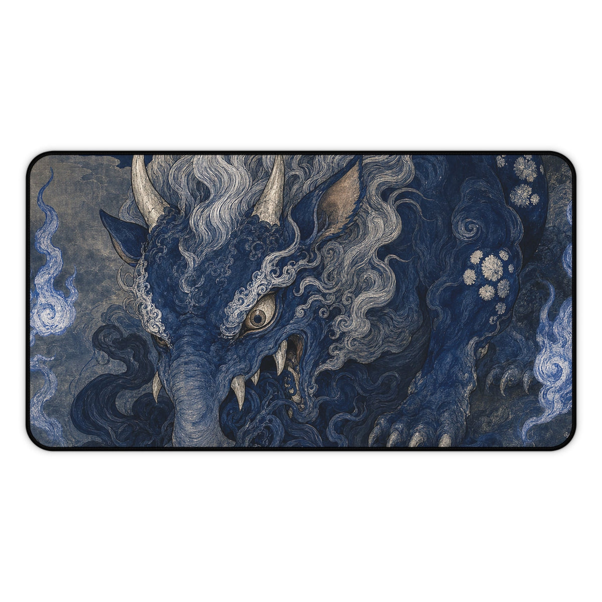 Baku Eating Nightmares - Japanese Mythology Gaming Desk Mat - Moikas