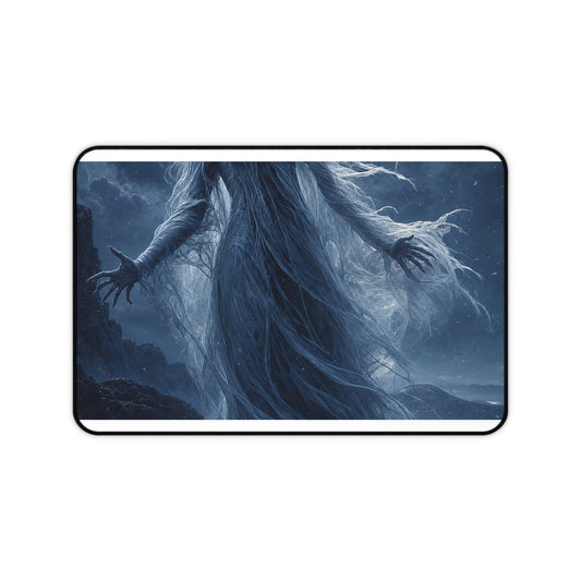 Banshee Wailing Over Moor - Dark Fantasy Gaming Desk Mat - Moikas