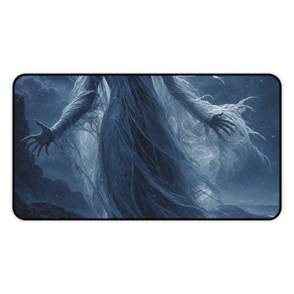 Banshee Wailing Over Moor - Dark Fantasy Gaming Desk Mat - Moikas