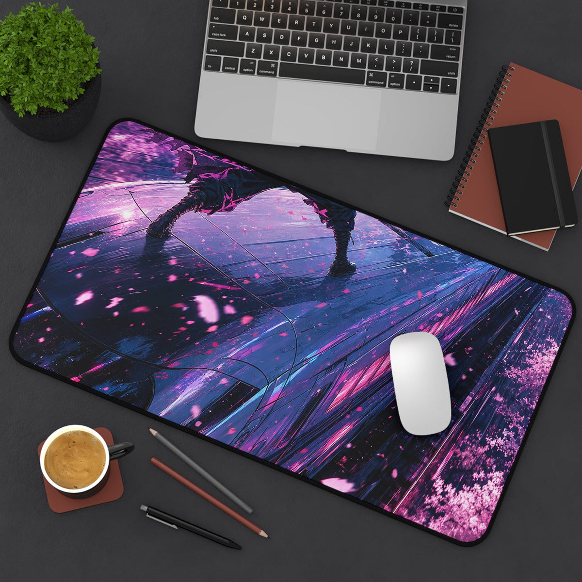 Battle Atop Moving Bullet Train - Anime Manga Gaming Desk Mat - Moikas