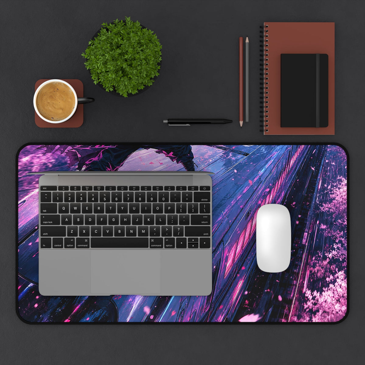 Battle Atop Moving Bullet Train - Anime Manga Gaming Desk Mat - Moikas