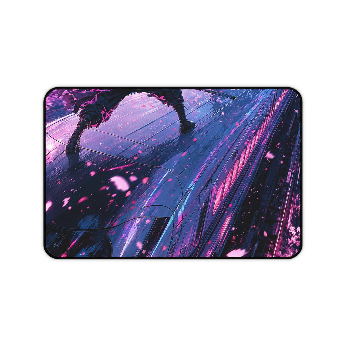 Battle Atop Moving Bullet Train - Anime Manga Gaming Desk Mat - Moikas