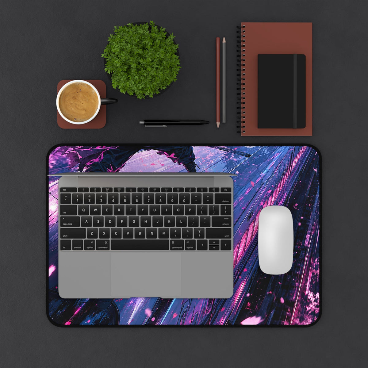 Battle Atop Moving Bullet Train - Anime Manga Gaming Desk Mat - Moikas