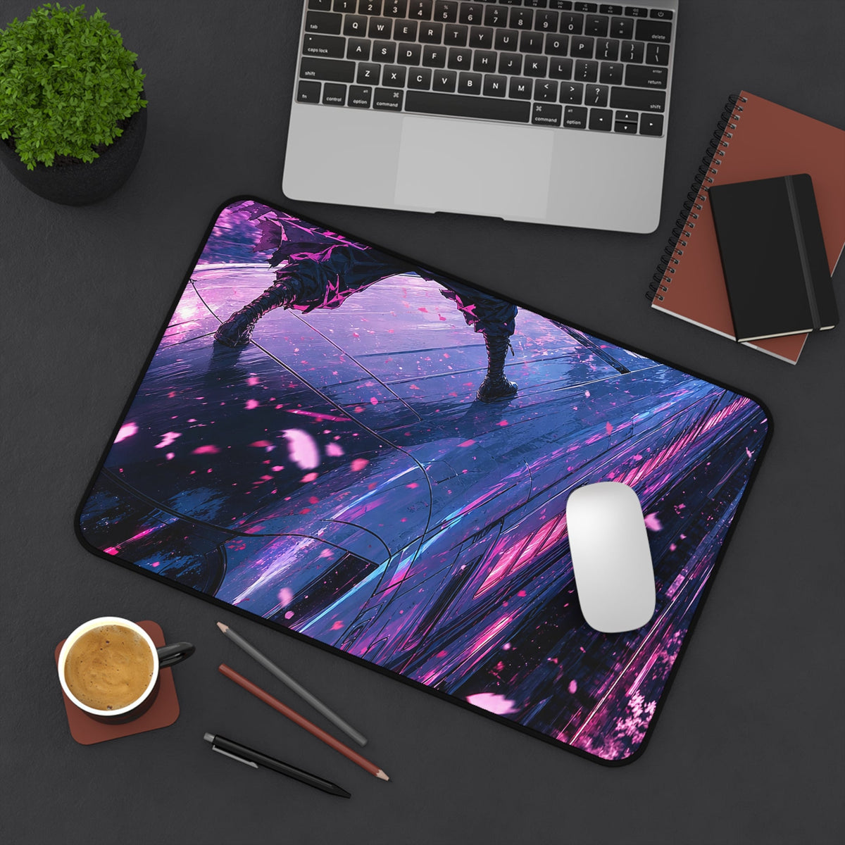 Battle Atop Moving Bullet Train - Anime Manga Gaming Desk Mat - Moikas