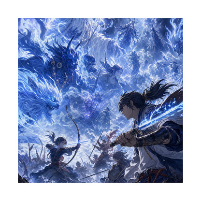 Battle Between Spirits And Humans - Anime Manga Art Print (Matte Poster) - Moikas