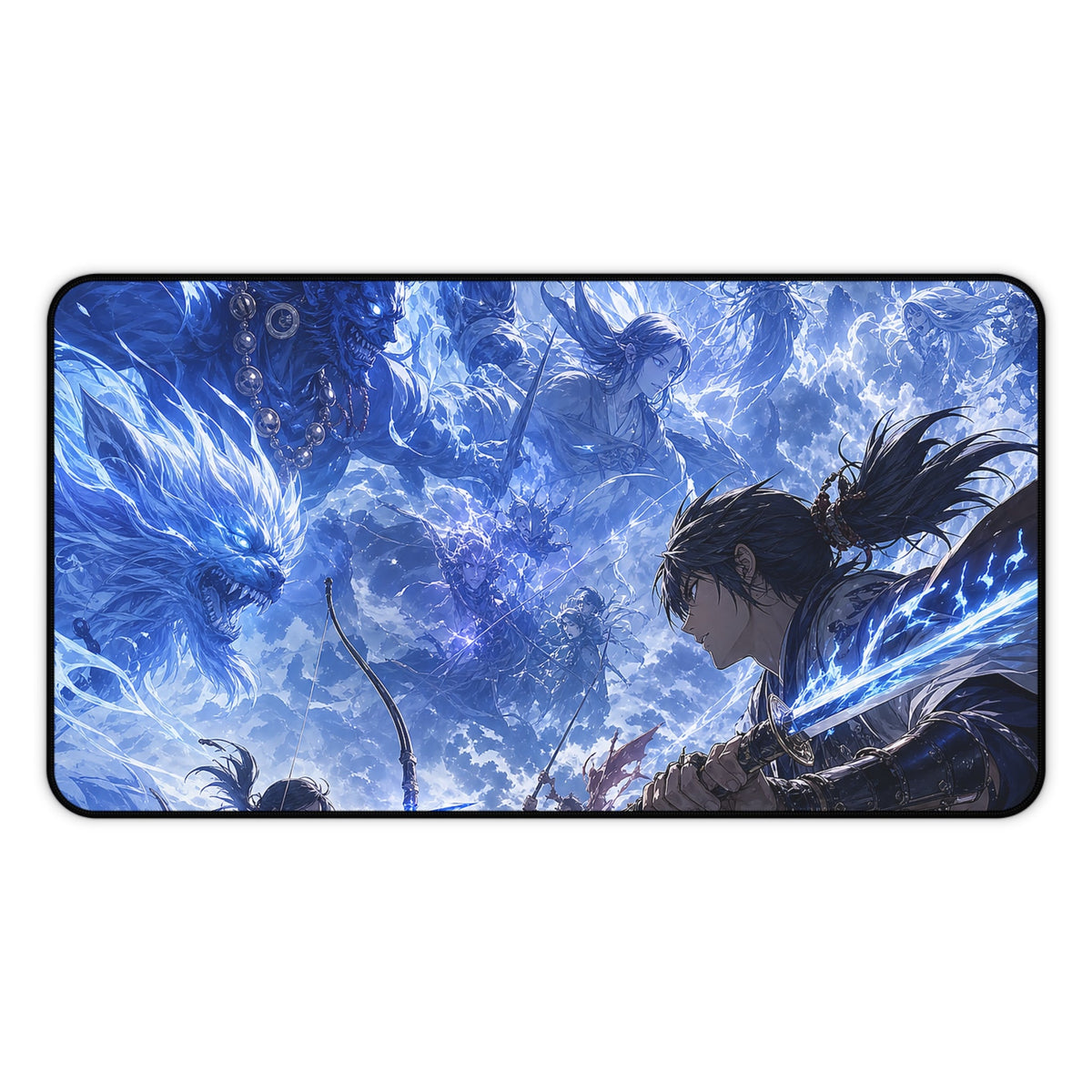 Battle Between Spirits And Humans - Anime Manga Gaming Desk Mat - Moikas