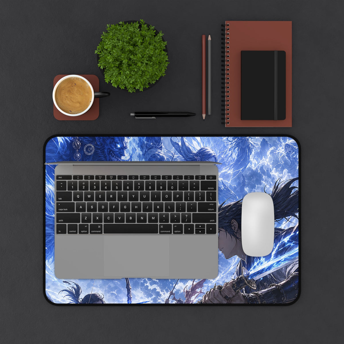 Battle Between Spirits And Humans - Anime Manga Gaming Desk Mat - Moikas