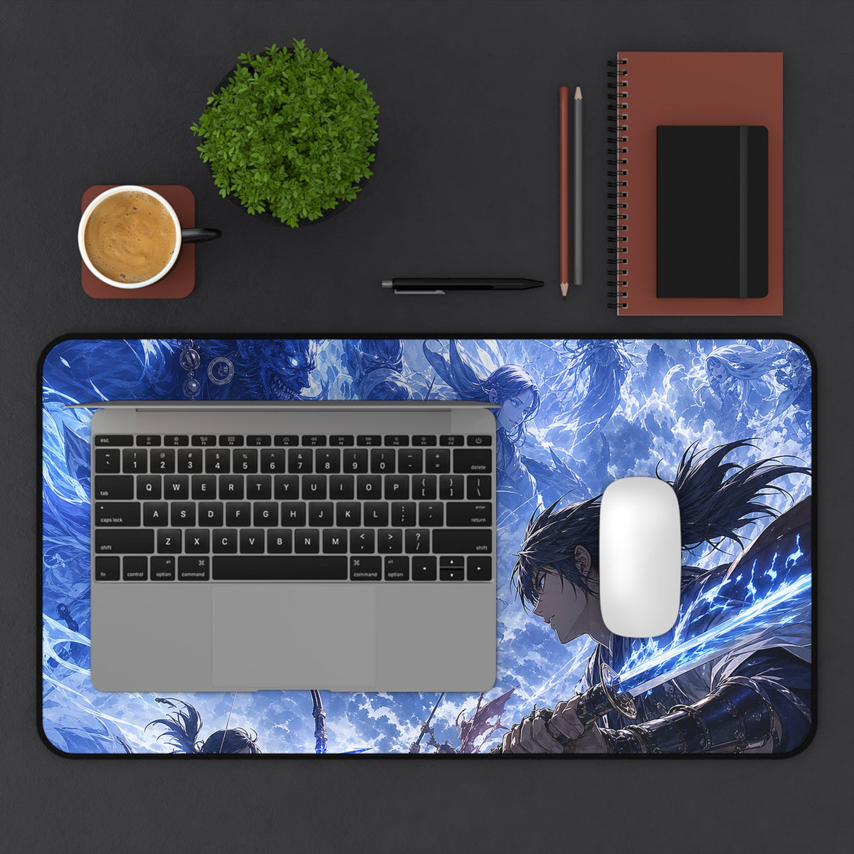 Battle Between Spirits And Humans - Anime Manga Gaming Desk Mat - Moikas