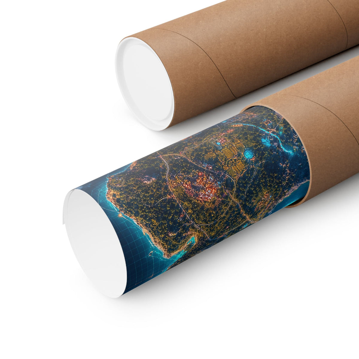 Battle Royale Island From Above - Gaming Culture Art Print (Matte Poster) - Moikas