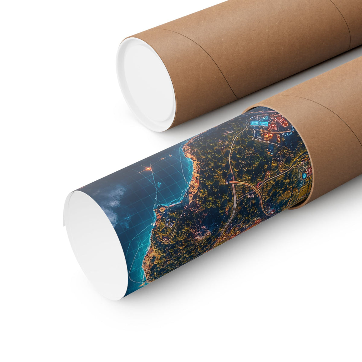 Battle Royale Island From Above - Gaming Culture Art Print (Matte Poster) - Moikas