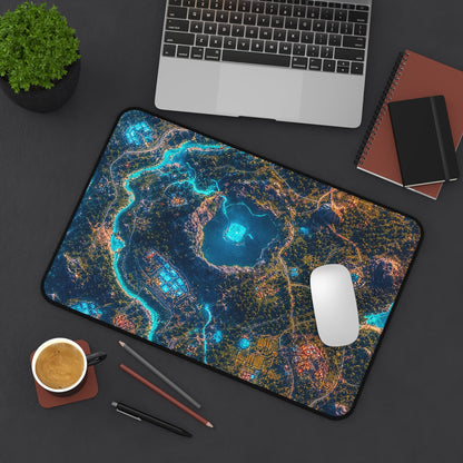 Battle Royale Island From Above - Gaming Culture Gaming Desk Mat - Moikas