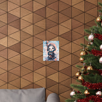 Chibi Grim Reaper With Scythe - Kawaii Gaming Art Print (Matte Poster) - Moikas
