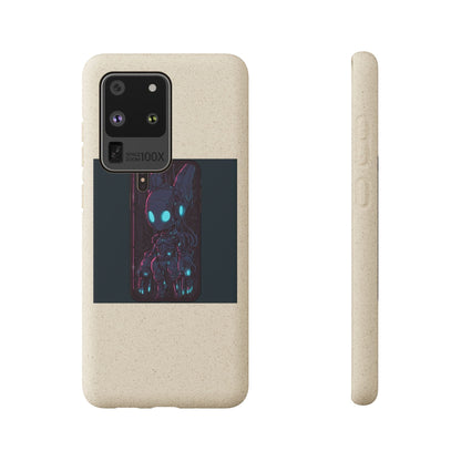 Chibi Robot Anime Phone Case - Cyberpunk Gaming Design, iPhone Samsung - Moikas