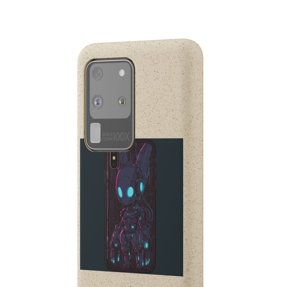 Chibi Robot Anime Phone Case - Cyberpunk Gaming Design, iPhone Samsung - Moikas