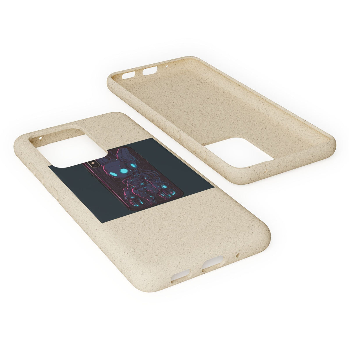 Chibi Robot Anime Phone Case - Cyberpunk Gaming Design, iPhone Samsung - Moikas