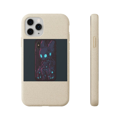 Chibi Robot Anime Phone Case - Cyberpunk Gaming Design, iPhone Samsung - Moikas