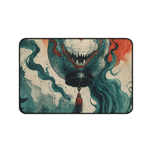 Chochin Obake Lantern Ghost - Japanese Mythology Gaming Desk Mat - Moikas
