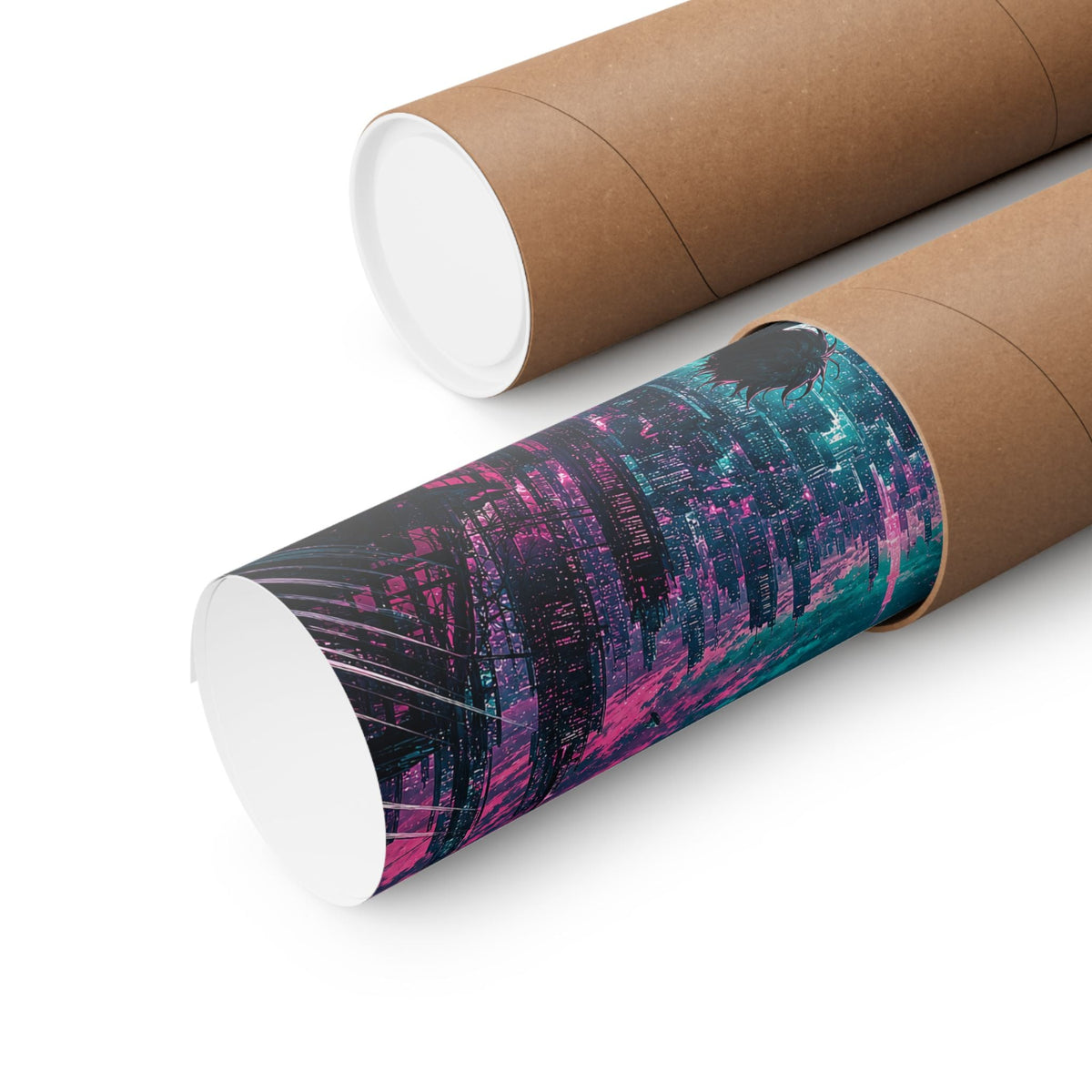 City Under Shattered Moon - Anime Manga Art Print (Matte Poster) - Moikas