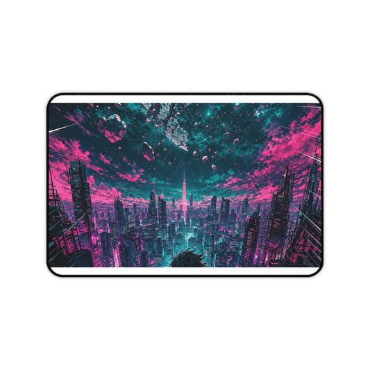 City Under Shattered Moon - Anime Manga Gaming Desk Mat - Moikas