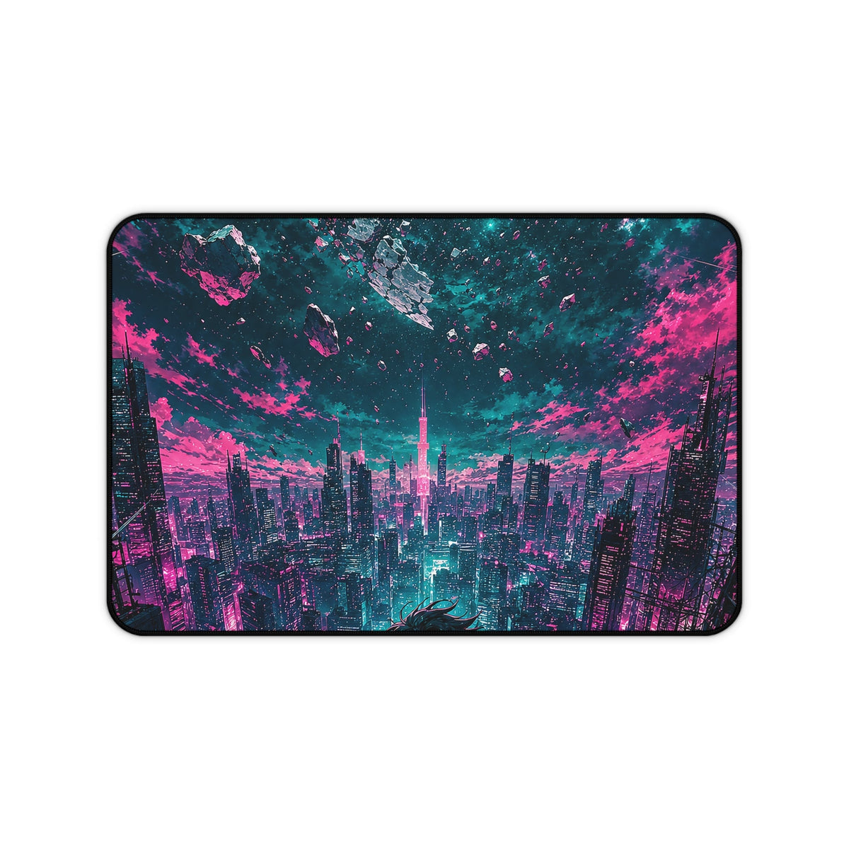 City Under Shattered Moon - Anime Manga Gaming Desk Mat - Moikas