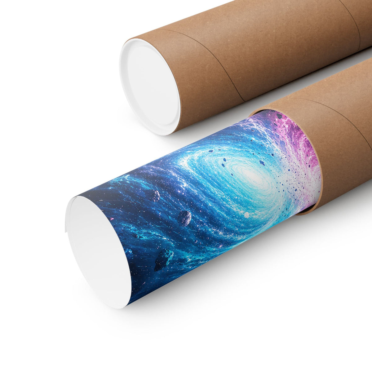 Cosmic Battle Between Galaxies - Anime Manga Art Print (Matte Poster) - Moikas