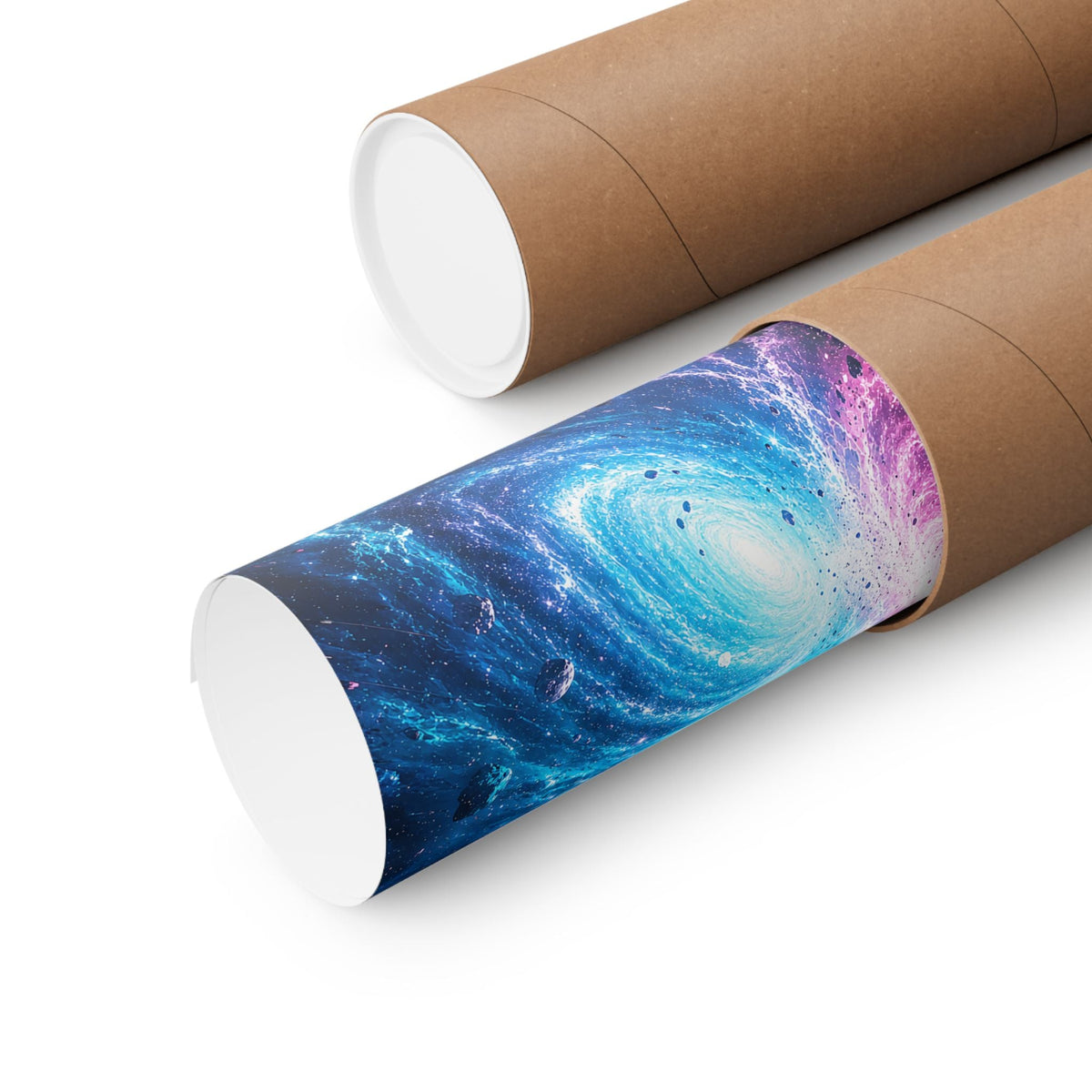 Cosmic Battle Between Galaxies - Anime Manga Art Print (Matte Poster) - Moikas