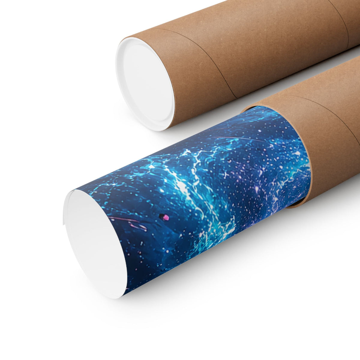 Cosmic Battle Between Galaxies - Anime Manga Art Print (Matte Poster) - Moikas
