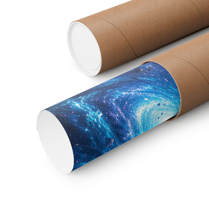 Cosmic Battle Between Galaxies - Anime Manga Art Print (Matte Poster) - Moikas