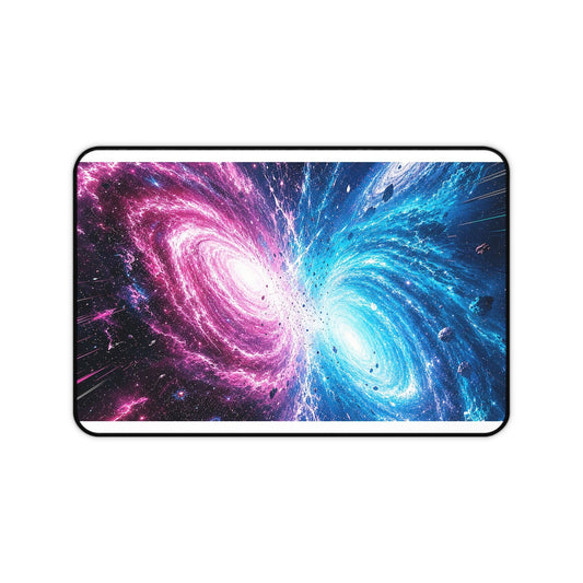 Cosmic Battle Between Galaxies - Anime Manga Gaming Desk Mat - Moikas