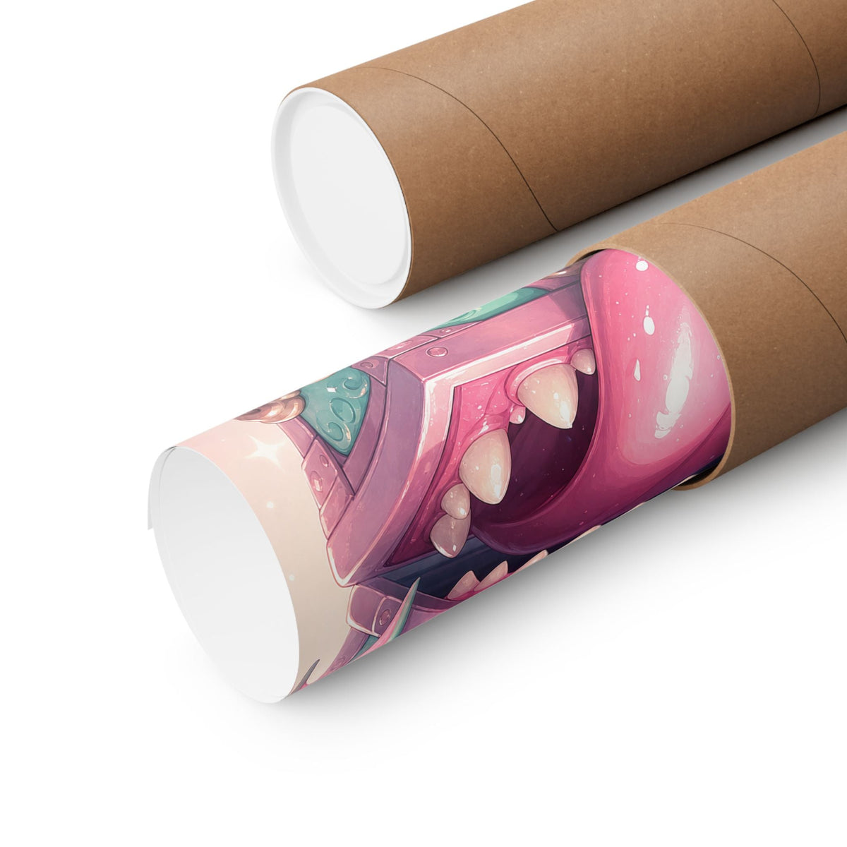 Cute Chest Monster With Tongue - Kawaii Gaming Art Print (Matte Poster) - Moikas
