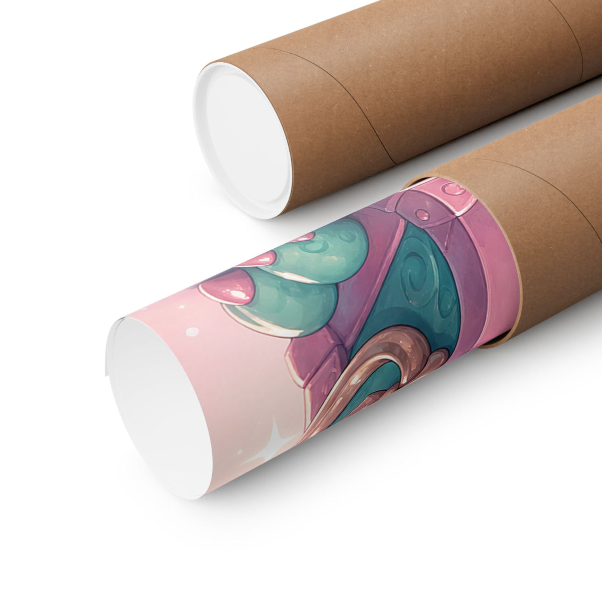 Cute Chest Monster With Tongue - Kawaii Gaming Art Print (Matte Poster) - Moikas