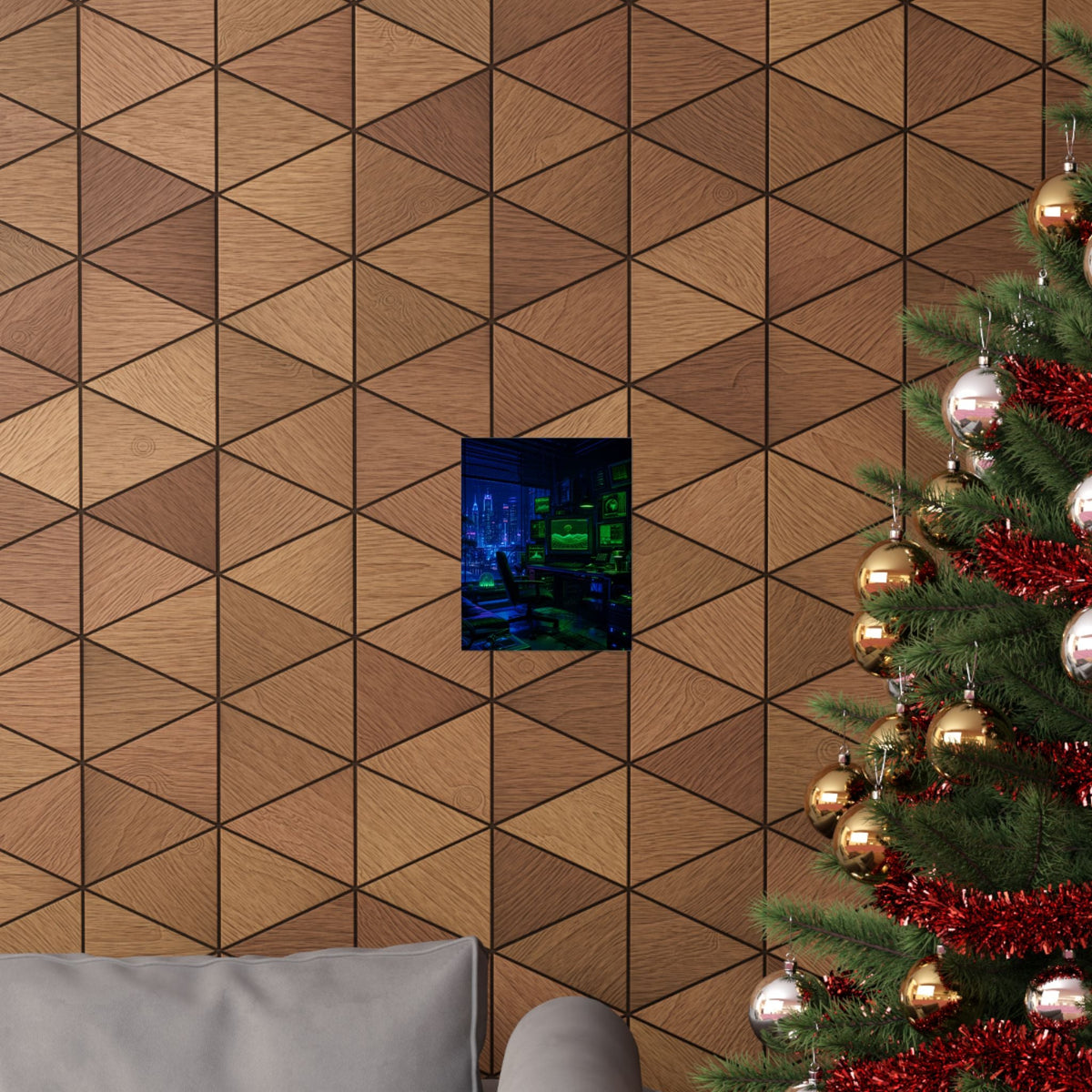 Cyberpunk Hacker Den - Gaming Culture Art Print (Matte Poster) - Moikas