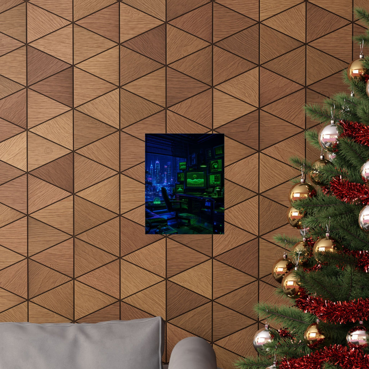 Cyberpunk Hacker Den - Gaming Culture Art Print (Matte Poster) - Moikas
