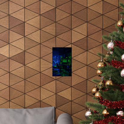 Cyberpunk Hacker Den - Gaming Culture Art Print (Matte Poster) - Moikas