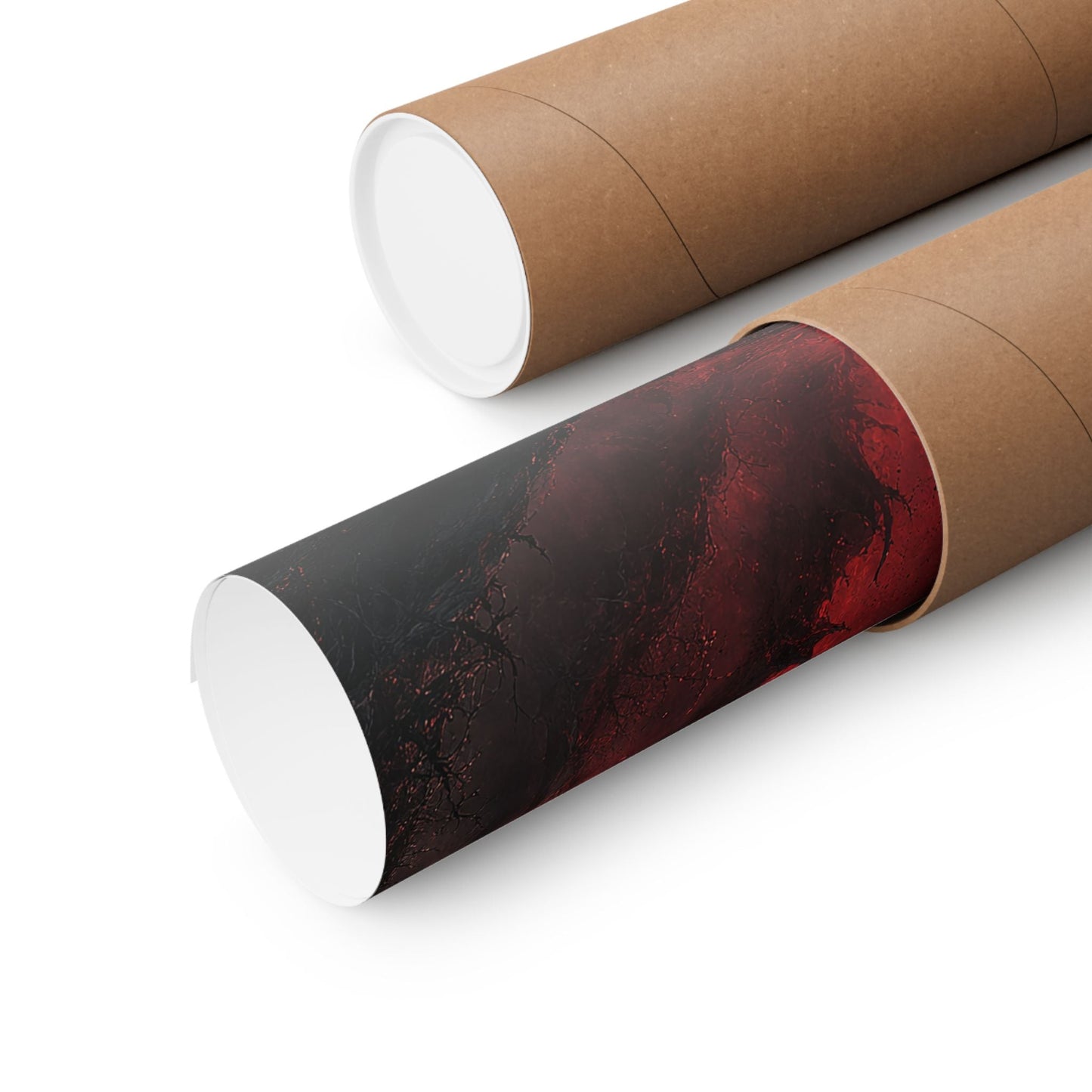 Dark Portal Opening In Forest - Dark Fantasy Art Print (Matte Poster) - Moikas
