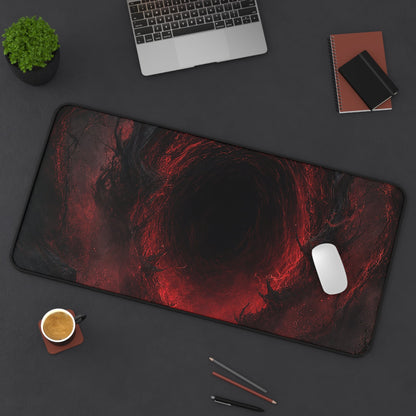 Dark Portal Opening In Forest - Dark Fantasy Gaming Desk Mat - Moikas
