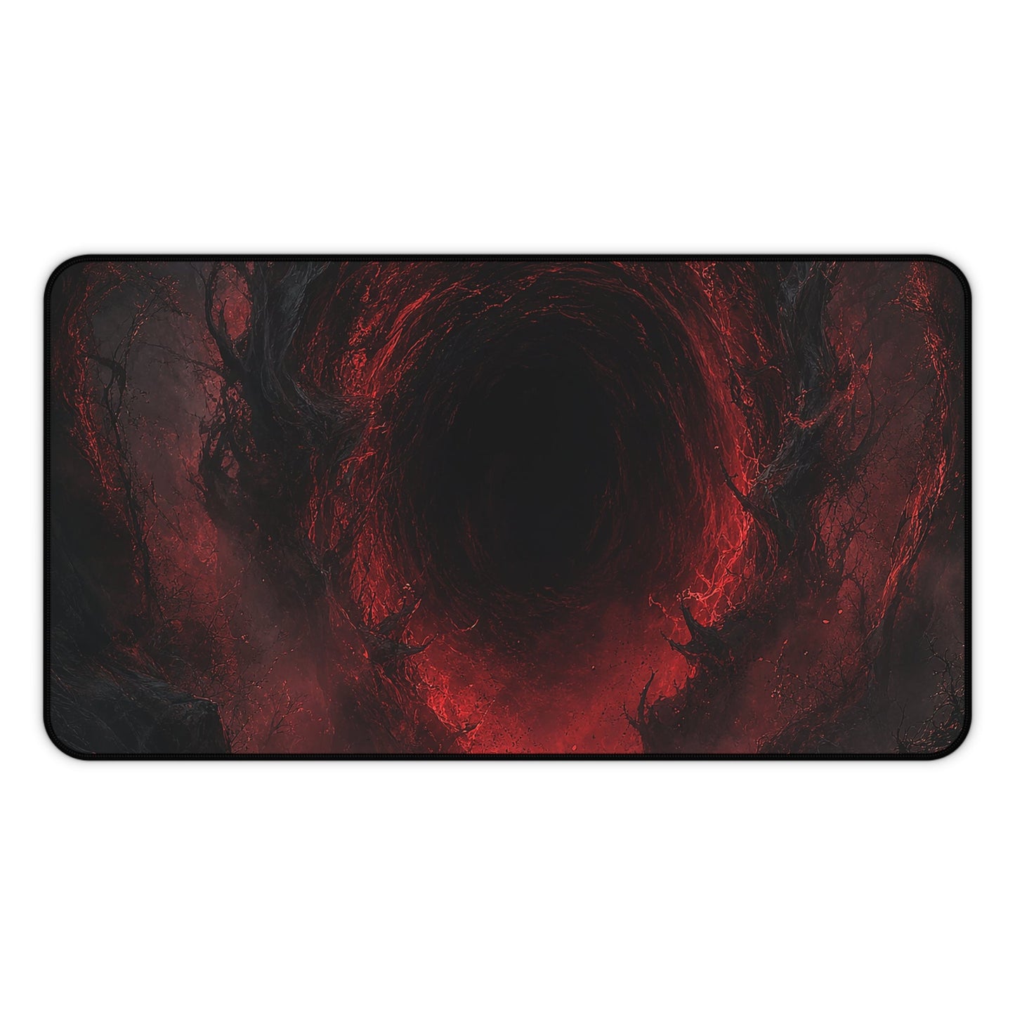 Dark Portal Opening In Forest - Dark Fantasy Gaming Desk Mat - Moikas