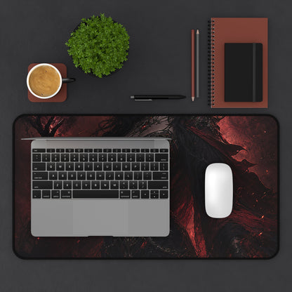 Dark Sorceress With Shadow Magic - Dark Fantasy Gaming Desk Mat - Moikas