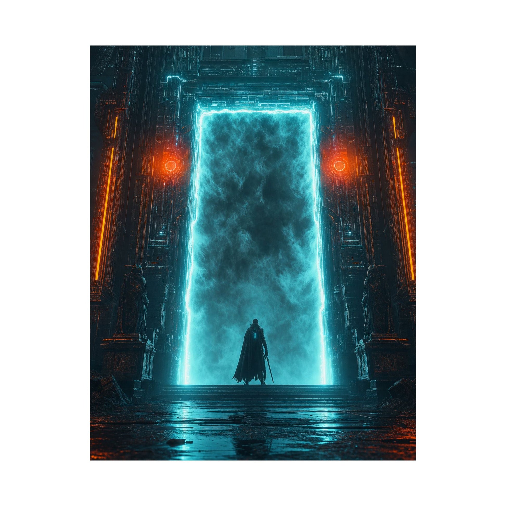 Dark Souls Style Fog Gate - Gaming Culture Art Print (Matte Poster) - Moikas
