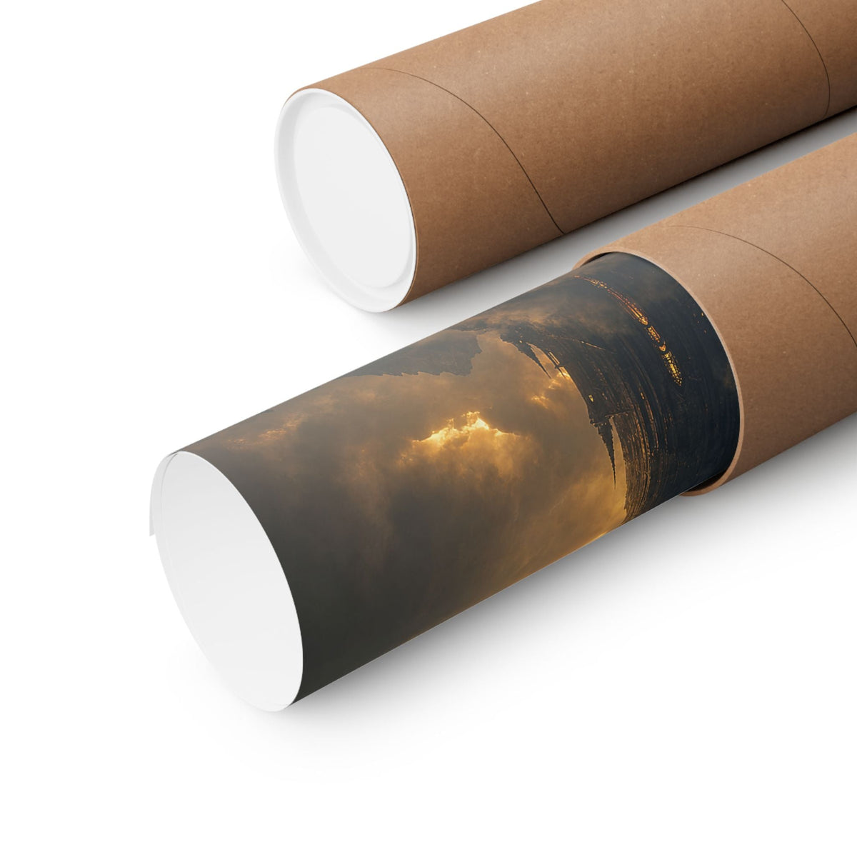 Dark Tower Piercing The Clouds - Dark Fantasy Art Print (Matte Poster) - Moikas