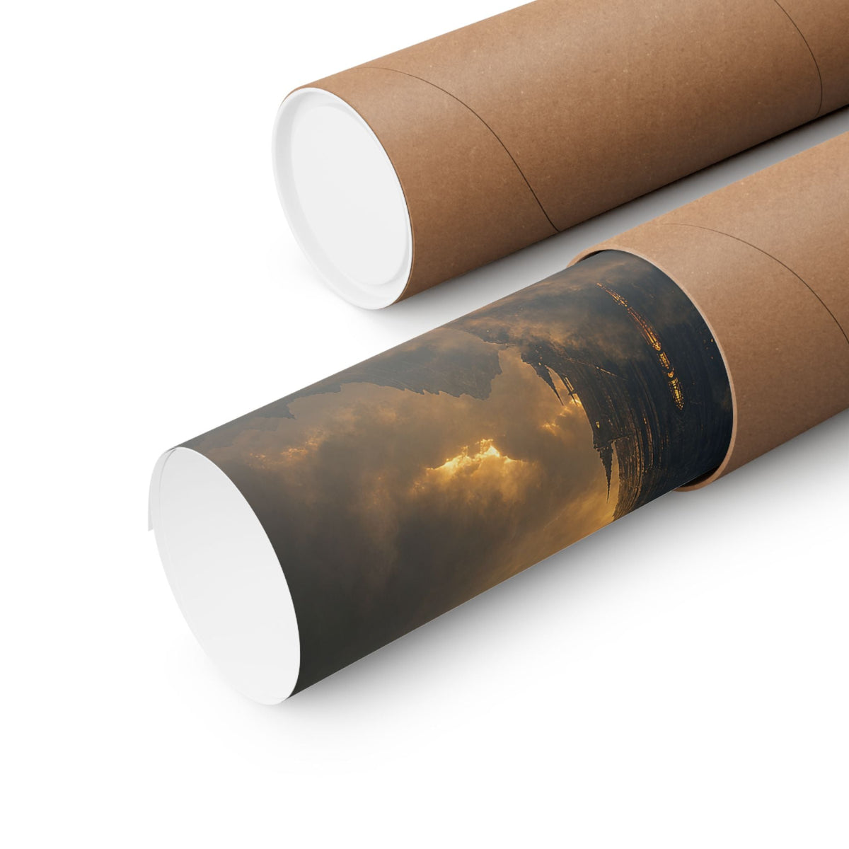 Dark Tower Piercing The Clouds - Dark Fantasy Art Print (Matte Poster) - Moikas