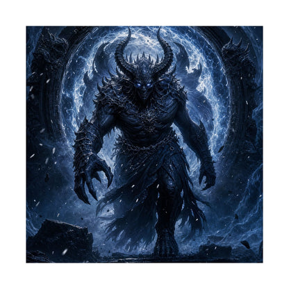 Demon Emerging From Portal - Dark Fantasy Art Print (Matte Poster) - Moikas